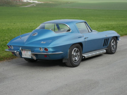 chevrolet corvette c2 427 nassaublau 1966 0007 Ebene 0