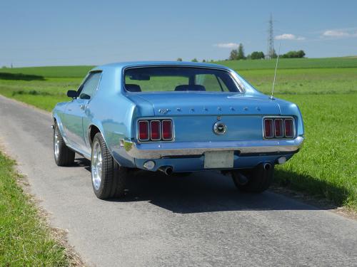 ford mustang grande 302 v8 blau 1970 0005 6