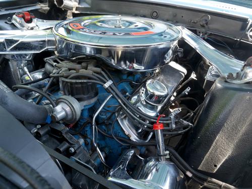 ford mustang grande 302 v8 blau 1970 0015 16