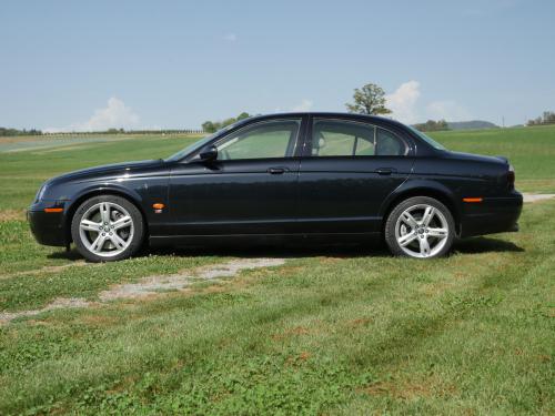 jaguar s-type 4-2 sc schwarz beige 2007 0000 1