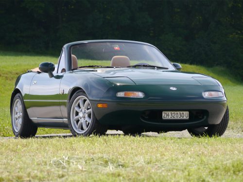 mazda mx-5 1-8i racing green beige leder 1995 0002 3