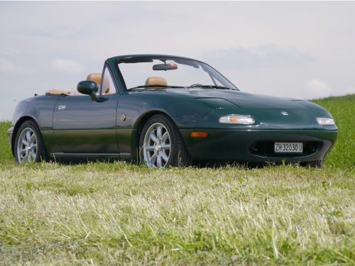mazda mx-5 1-8i racing green beige leder 1995 0003 4