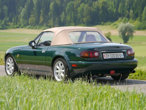 mazda mx-5 1-8i racing green beige leder 1995 0006 7