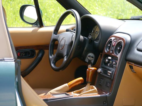 mazda mx-5 1-8i racing green beige leder 1995 0011 12