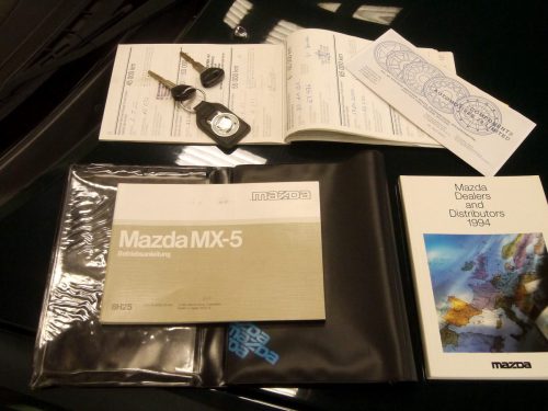 mazda mx-5 1-8i racing green beige leder 1995 0015 16