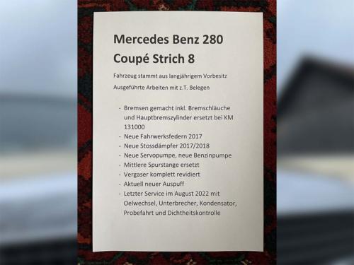 mercedes benz 280 c coupe strich 8 hellgelb 1973 0017 IMG 18