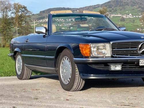 mercedes benz 300 sl cabriolet R107 dunkelblau 1989 0005 IMG 6