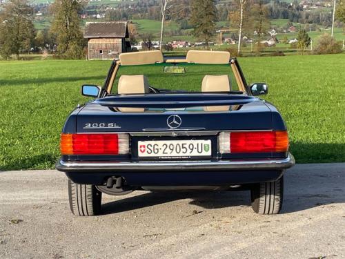 mercedes benz 300 sl cabriolet R107 dunkelblau 1989 0007 IMG 8