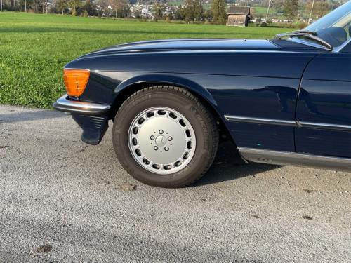 mercedes benz 300 sl cabriolet R107 dunkelblau 1989 0010 IMG 11