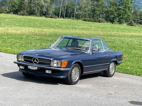 mercedes benz 300 sl r107 blau 1988 0001 IMG 2