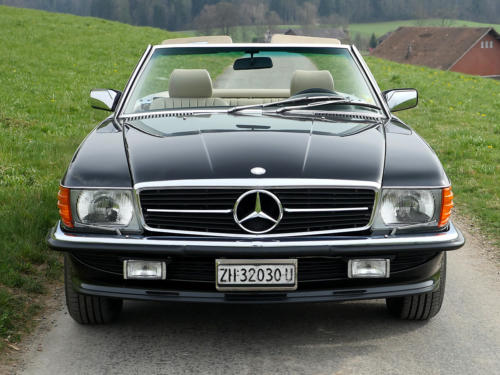 mercedes benz 300 sl r107 schwarz 1989 0003 4