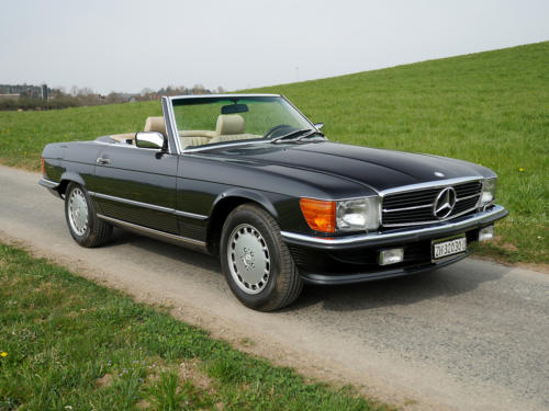 mercedes benz 300 sl r107 schwarz 1989 0014 15