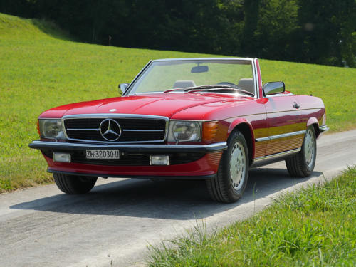 mercedes benz 300sl r107 rot 1987 0001 2