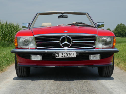 mercedes benz 300sl r107 rot 1987 0003 4