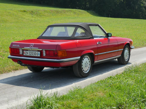 mercedes benz 300sl r107 rot 1987 0007 8