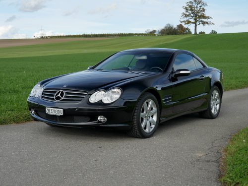 mercedes benz 350 sl w230 Cabriolet schwarz grau 2004 0002 3