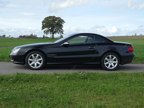 mercedes benz 350 sl w230 Cabriolet schwarz grau 2004 0009 10