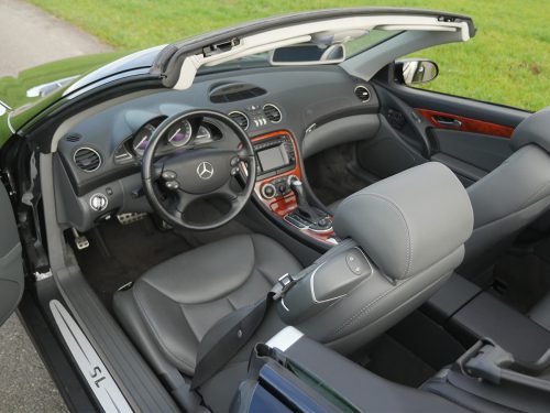 mercedes benz 350 sl w230 Cabriolet schwarz grau 2004 0010 11