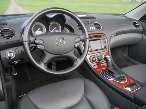 mercedes benz 350 sl w230 Cabriolet schwarz grau 2004 0016 16