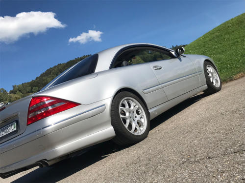 mercedes benz cl 500 coupe brabus silber 2001 0009 Ebene 5