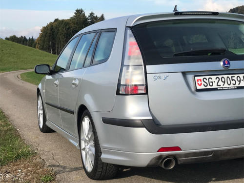 saab 9-3 v6 turbo aero kombi hirsch performance 6-gang silber 2005 0007 8