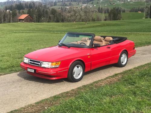 saab 900i cabriolet 16v rot 1990 0002 Ebene 13