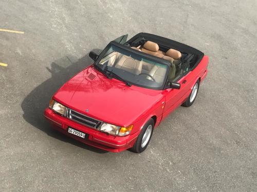 saab 900i cabriolet 16v rot 1990 0014 Ebene 1